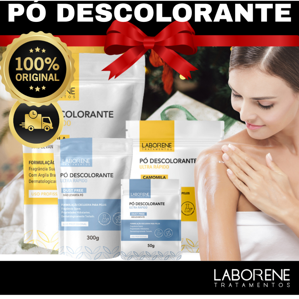 Pó Descolorante Camomila ou Dust Free Laborene 50g e 300g em Oferta na Shopee