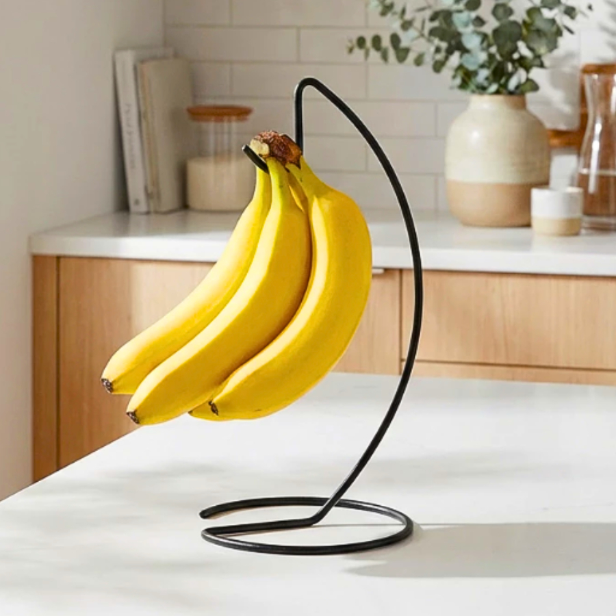 Gancho De Banana Cozinha Armário Organizador Cabide Suporte Para Bancada Cacho Fruteira Aramada