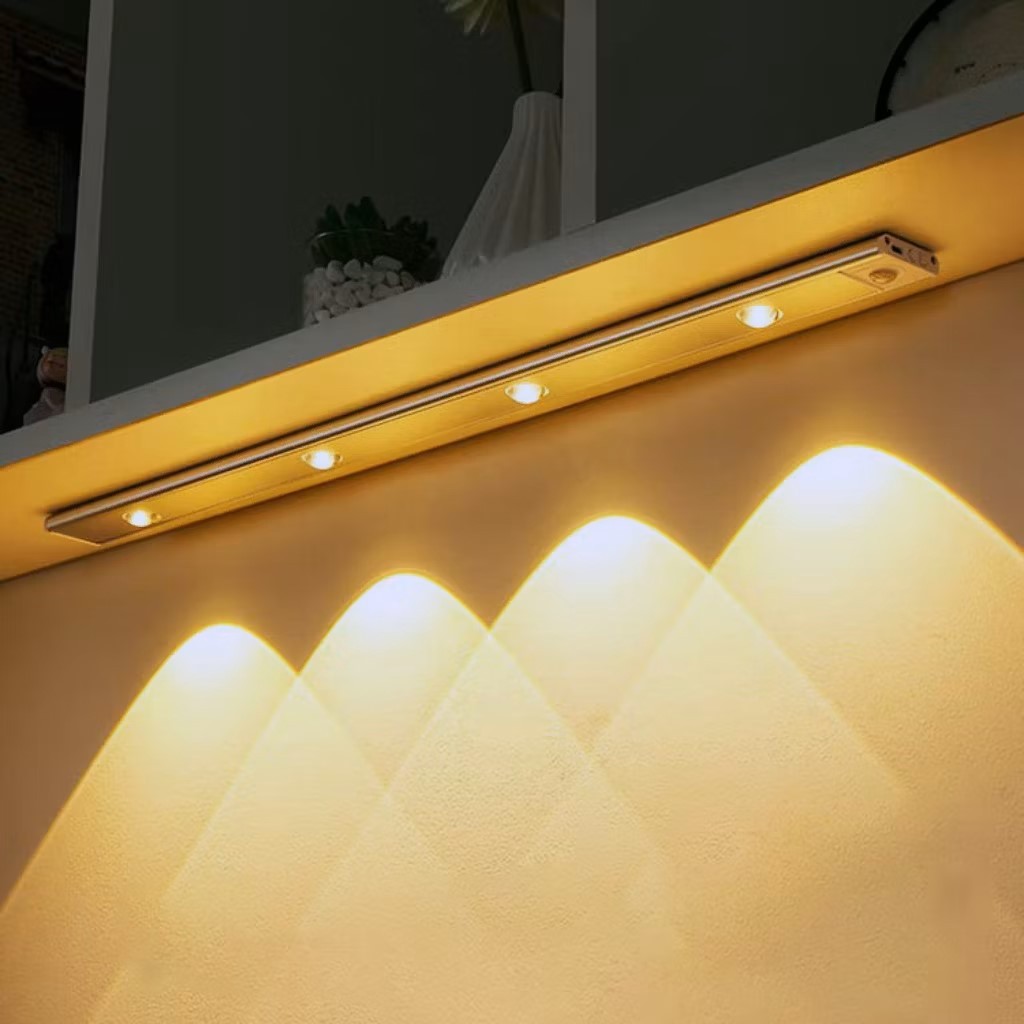 Luz LED com Sensor de Movimento Sem Fio – Recarregável USB 20-40cm