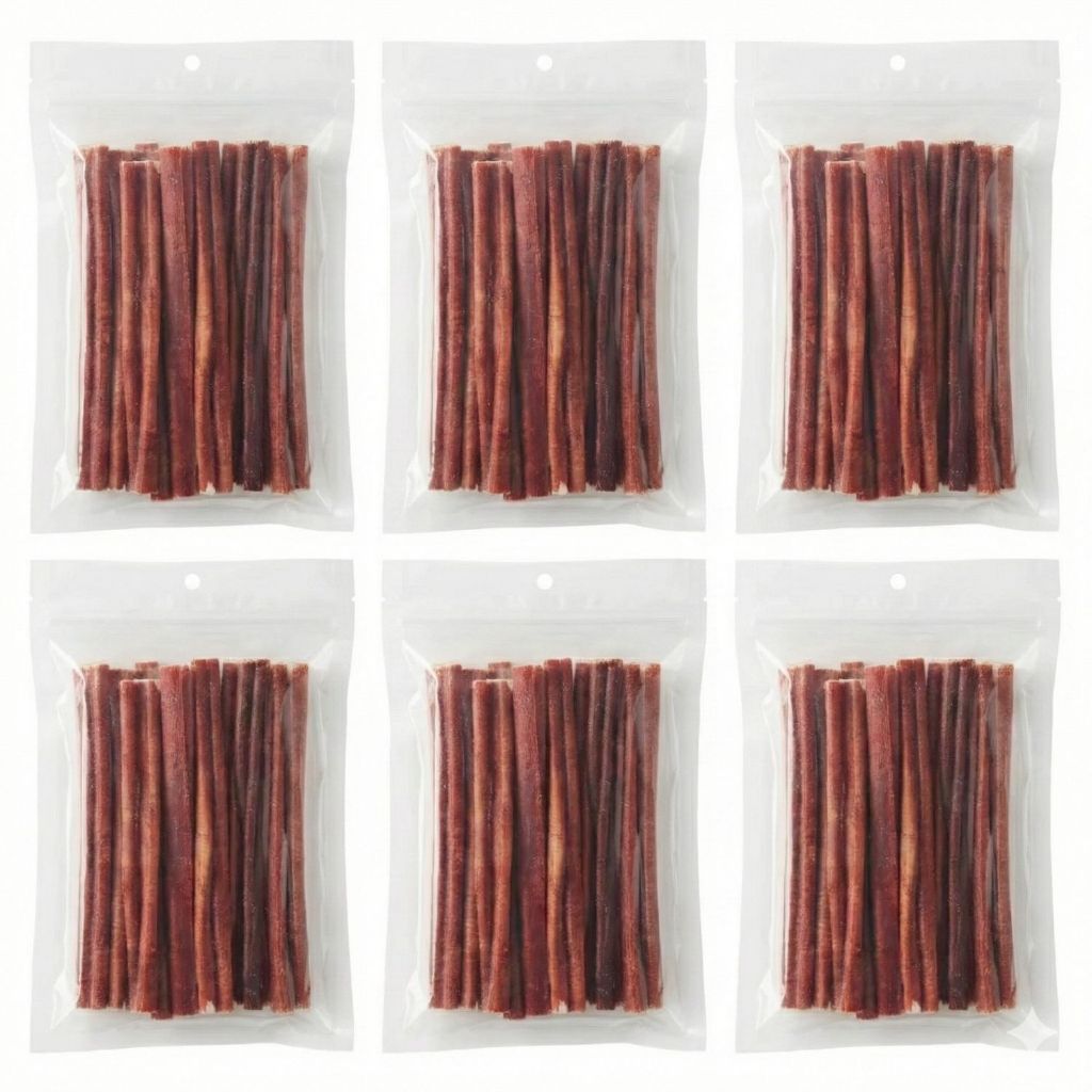 Petisco Esôfago Bovino Mordedor Natural Palito 10un Cães Petisco Pet