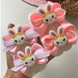 Par de Laços  Cabelo Infantil Coelhinho da Páscoa no Bico de Pato em Oferta na Shopee