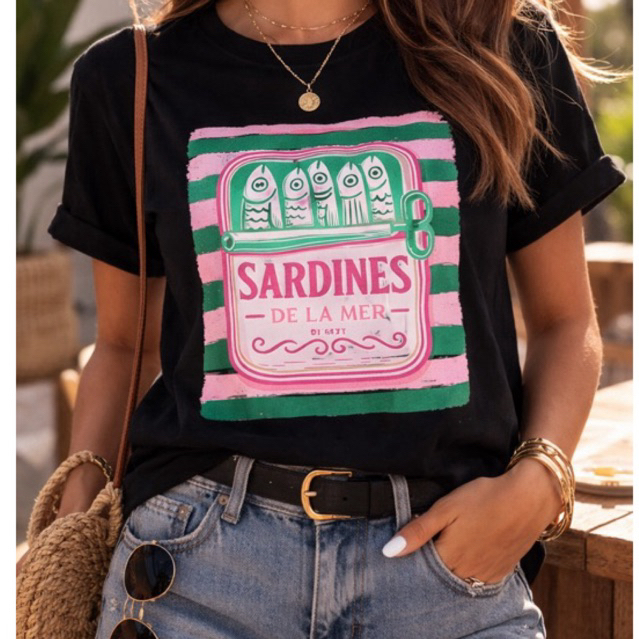 Camiseta feminina estampada t-shirt estilosa moda retrô camiseta casual look verão estampa divertida blusa despojada