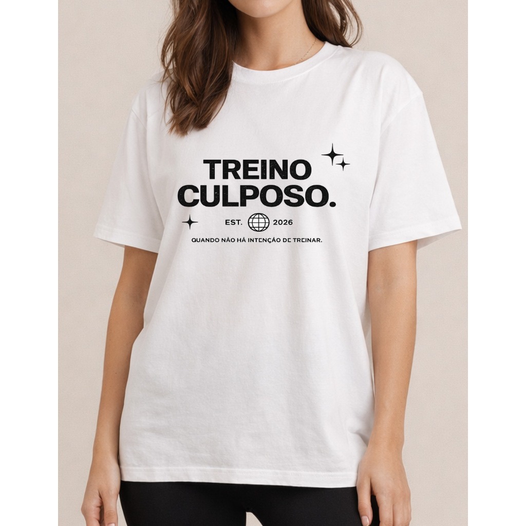 Camisetão T-shirt Oversized 100% Algodão Feminina Gym Treino Academia Fitness Musculação Halter