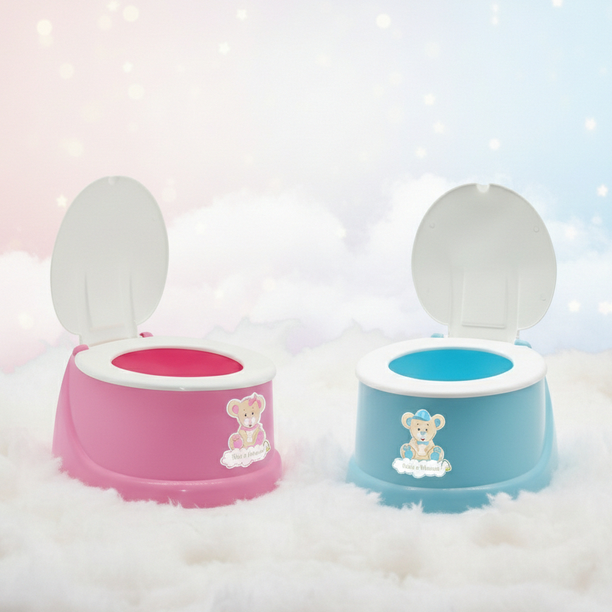 Troninho Penico Infantil para Criança até 2 Anos com Tampa Assento Anatômico Leve e Prático