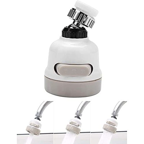 Adaptador Extensor de Torneira 3 Modos com Seletor de Jato – Economizador de Água Giratório 360° pias cozinhas inóx