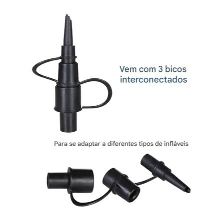 Bomba De Ar Manual Inflador Portátil Dia a Dia Para Colchão Piscina Boias — imagem 2 de 2