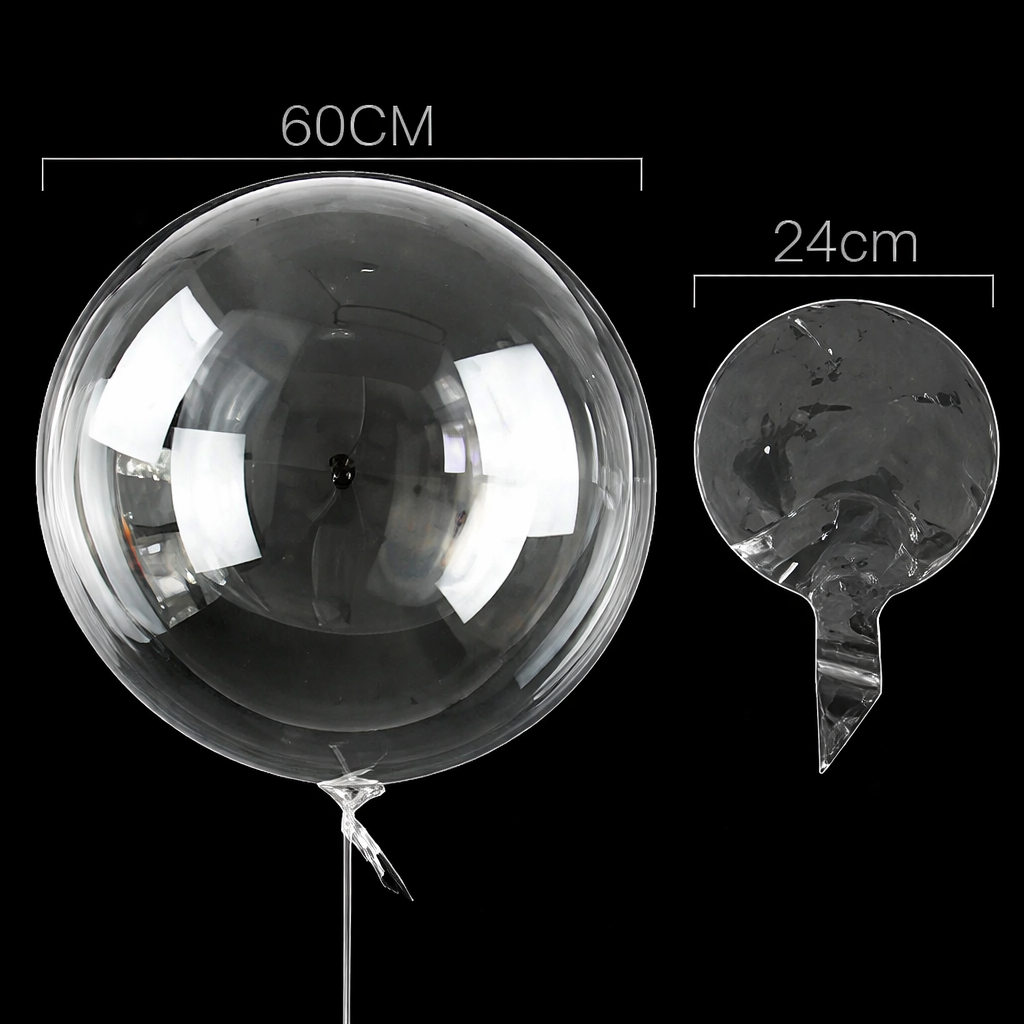 Balão Bolha Funny Bubble Transparente 61CM - 24'' (Unidade) Para Personalização Festa Decoração em Oferta na Shopee