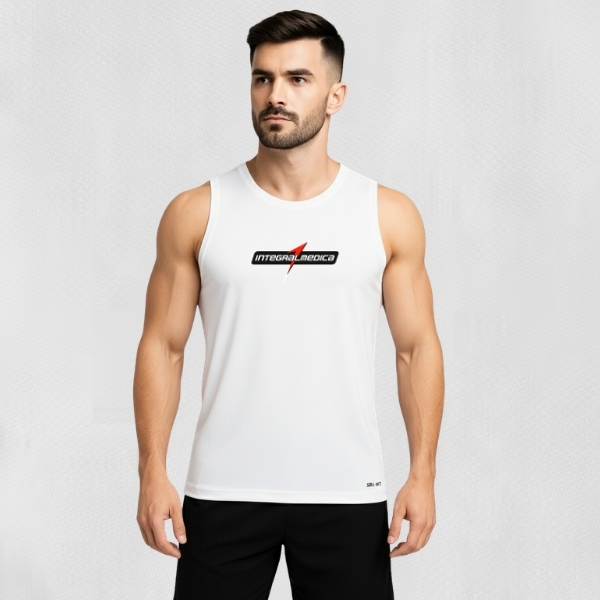 Regata Dry Fit Masculina - Integral 01 - Academia Corrida Tecnologia Dry Fit Elasticidade Superior Conforto Térmico