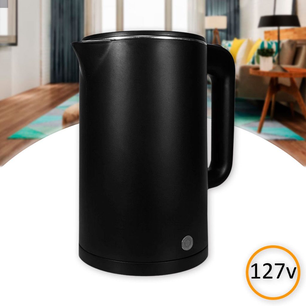 Chaleira Elétrica Térmica Aroma Preta 1,8 Litros 1000w 127v Agratto