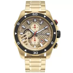 RELÓGIO TECHNOS MASCULINO DOURADO CRONOGRAFO JS15END/1D