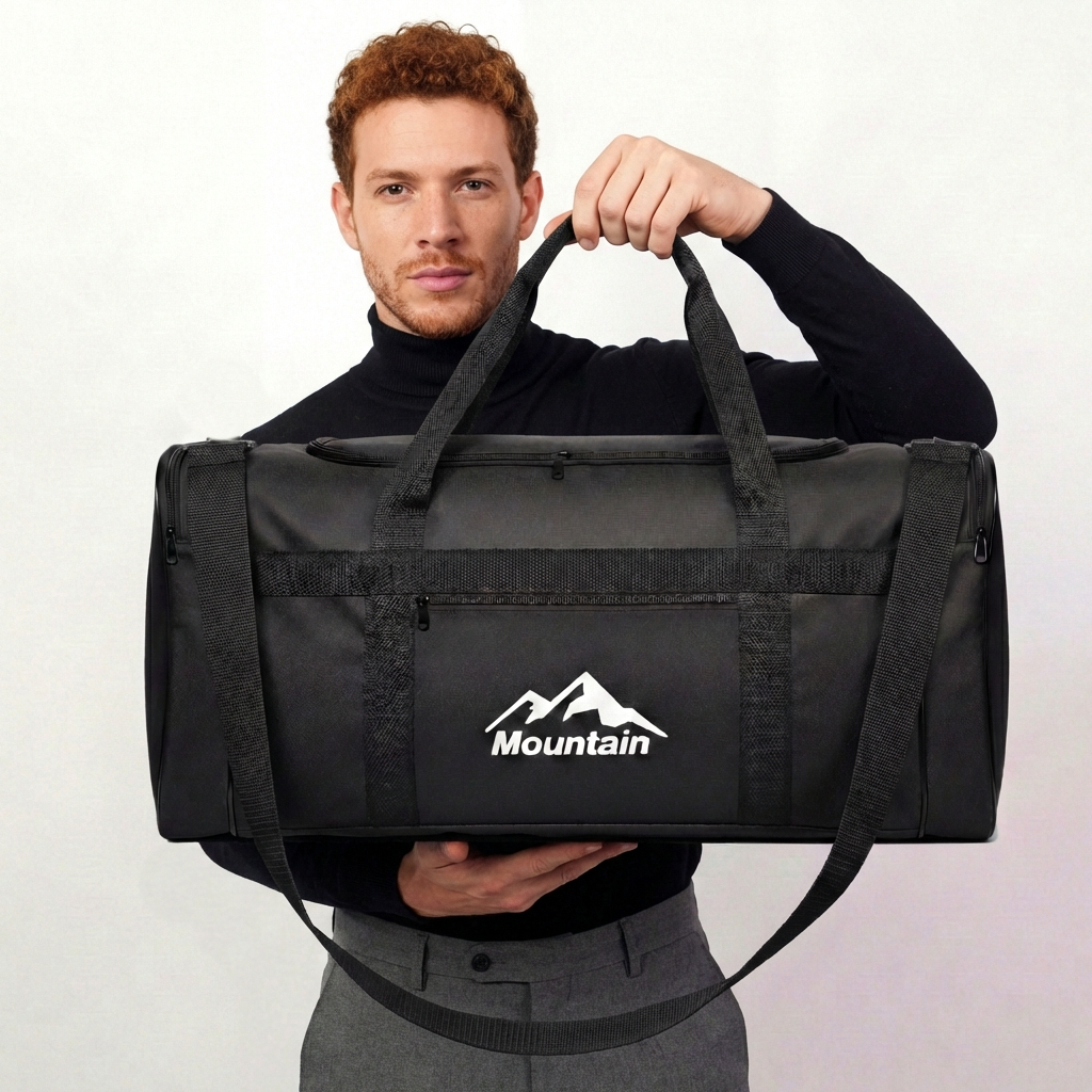 Bolsa de Academia 30 Litros Transversal Preto Viagem Resistente Unissex Média Economica Resistente