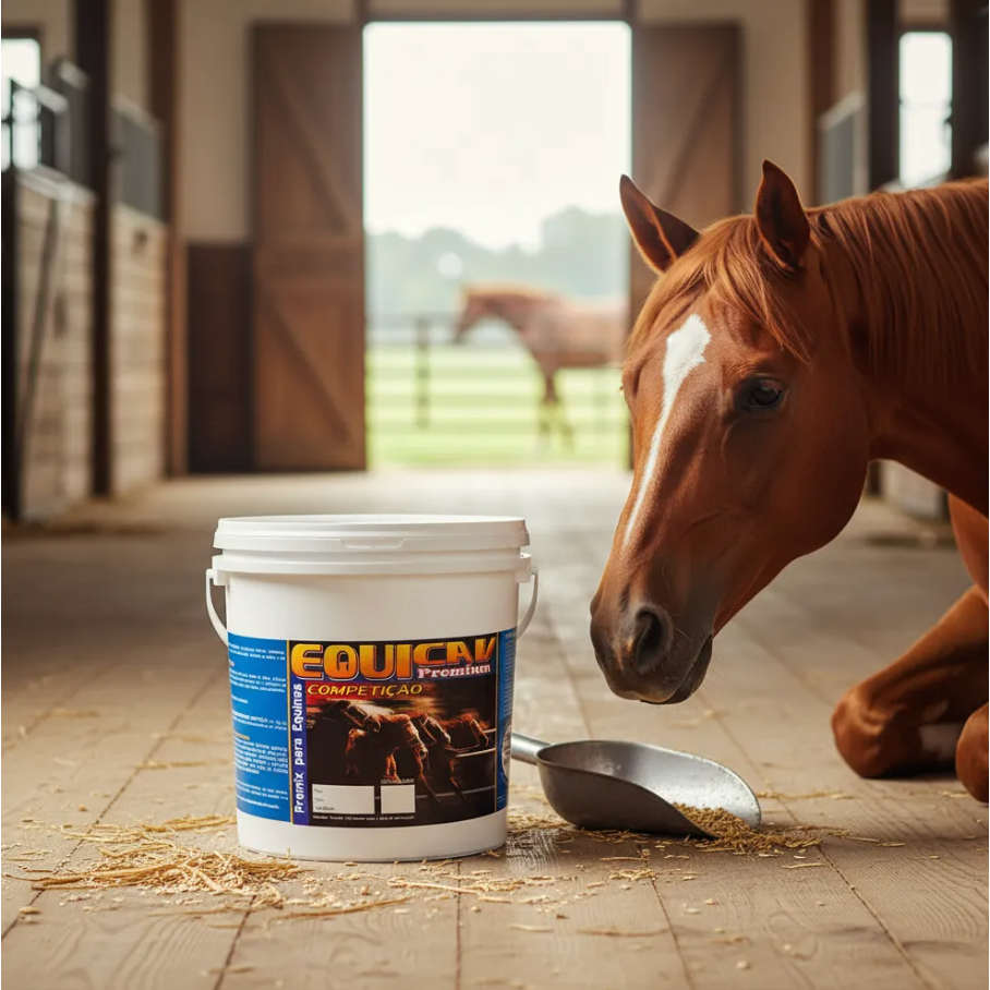 Equicav Premium Competição 1 Kg c/ Creatina Cavalo Forte