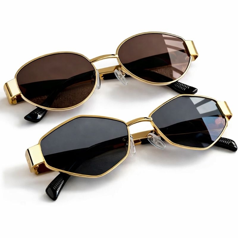 Kit 2 Óculos de Sol Vintage com Estilo Retrô Unissex