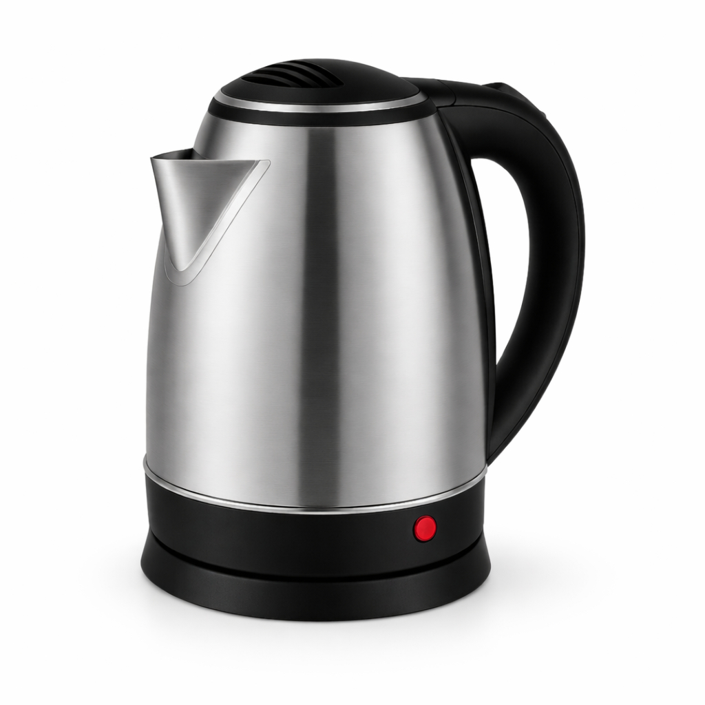 Chaleira Elétrica Inox 110V 1,8L Jarra Elétrica Água Quente Rápido Café Chá Cozinha