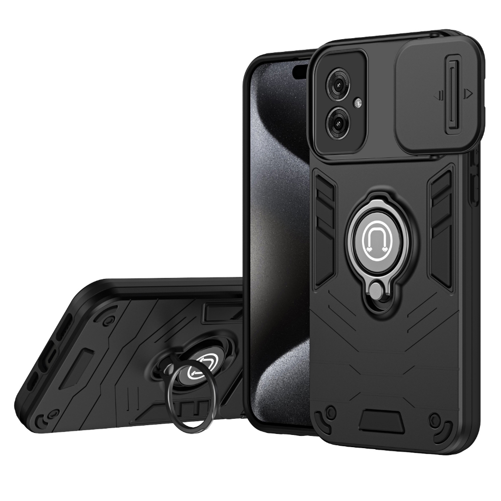 Capa Para Moto G15/g35/g55/g75/g85 Anti Impacto Com Anel