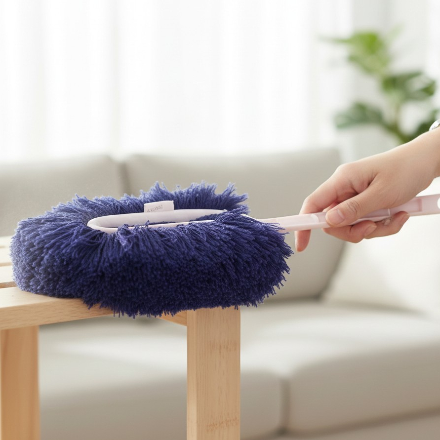 Espanador Eletrostático Cabo Reto Limpeza Seca Limpa Sem Levantar Pó