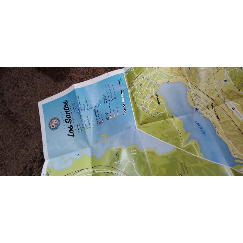 Mapa Original Gta 5 Los Santos  Ps4 Ps3 PlayStation 3  Original seminovo perfeito envio imediato