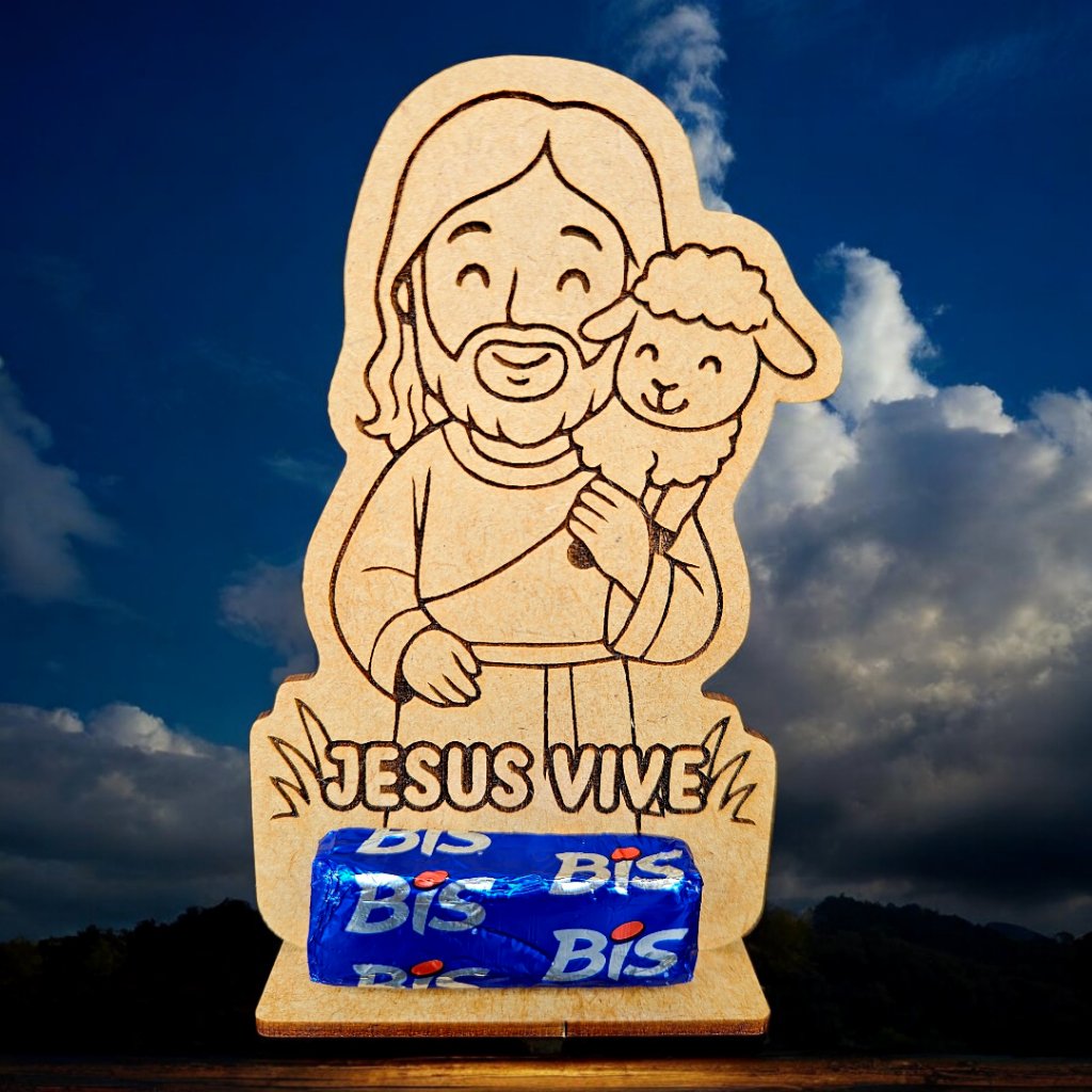 Kit 60 Lembrancinha Páscoa Porta bombom em MDF Escola Brinde em Oferta na Shopee