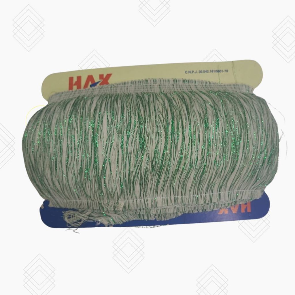 Franja com Brilho 14cm  ref.1695 marca HAK - peça 10 metros em Oferta na Shopee