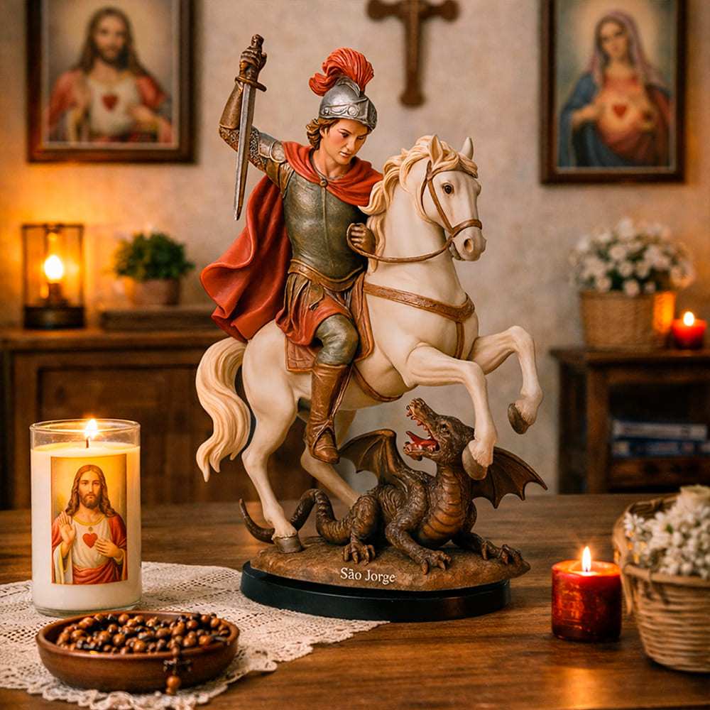 Decoração de Mesa São Jorge em Oferta na Shopee