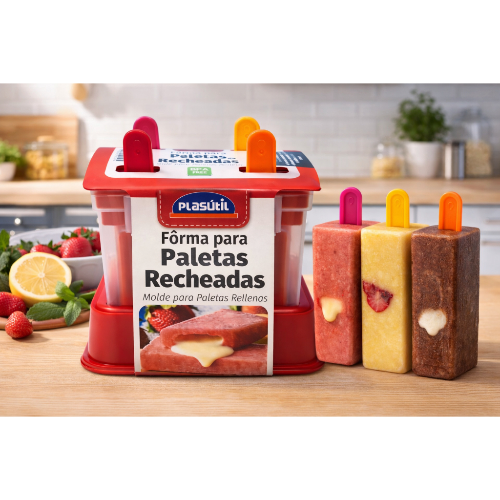 Forma Para Paleta Mexicana Recheada Picolé Recheado BPA Free