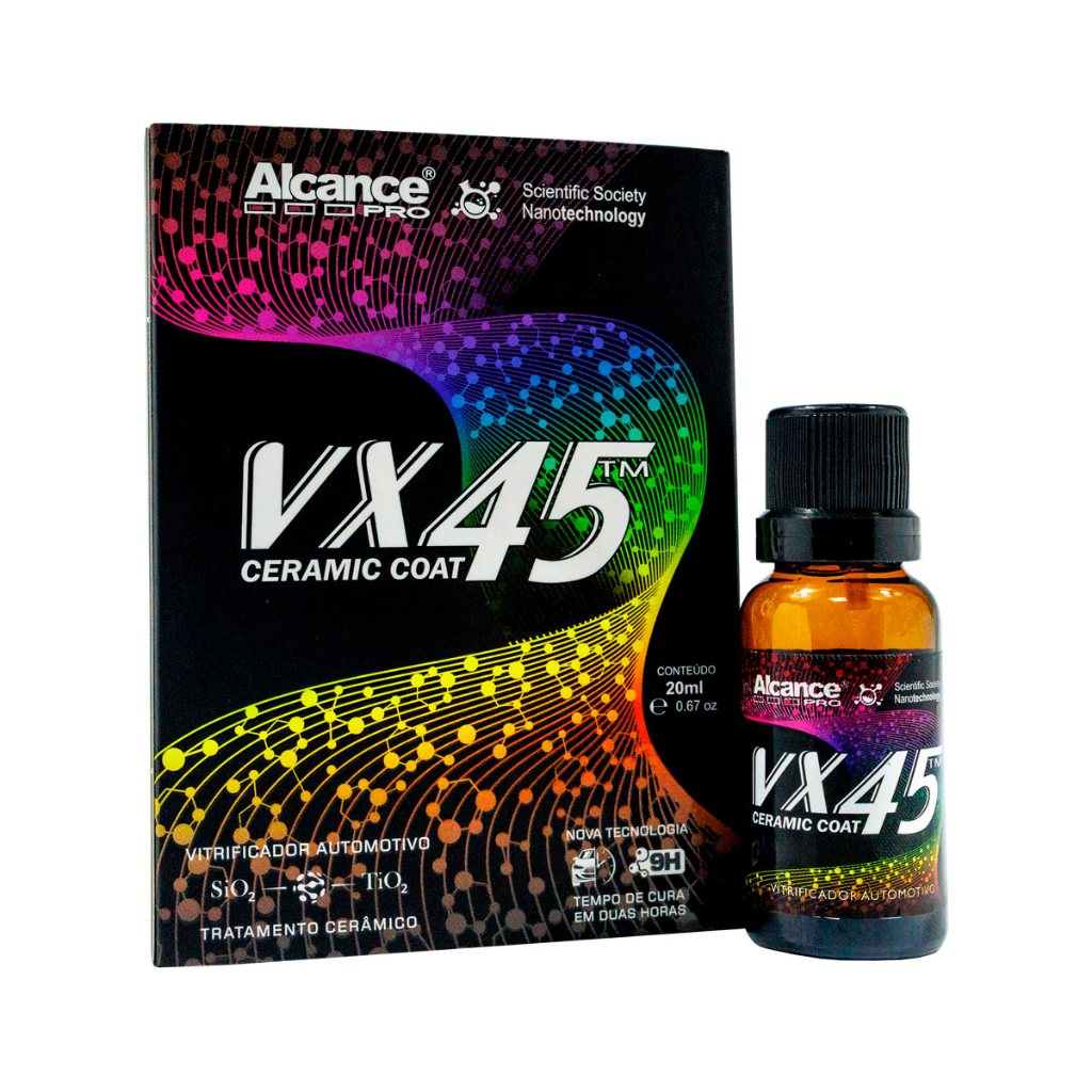 Vitrificador VX45 Alcance Ceramic Coating Nano Proteção Pintura 20ml
