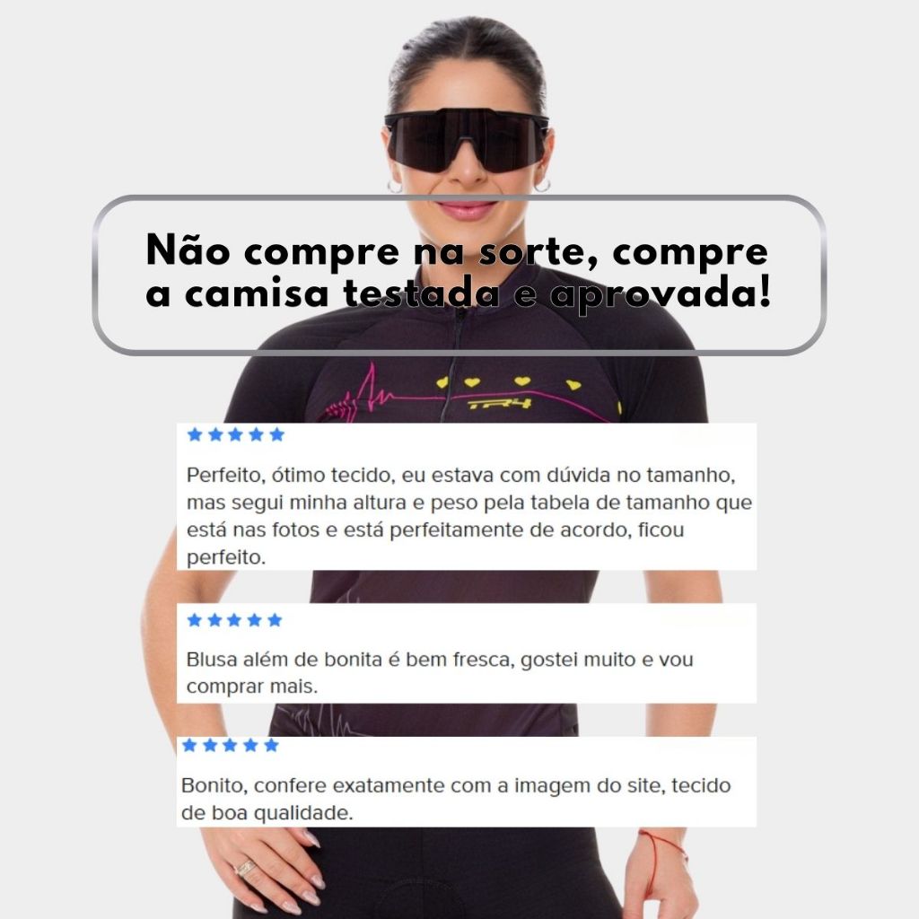 Camisa Camiseta Ciclismo Feminina Proteção Solar UV Manga Curta Preta Roupa Bike Pedal Mtb · foto 2