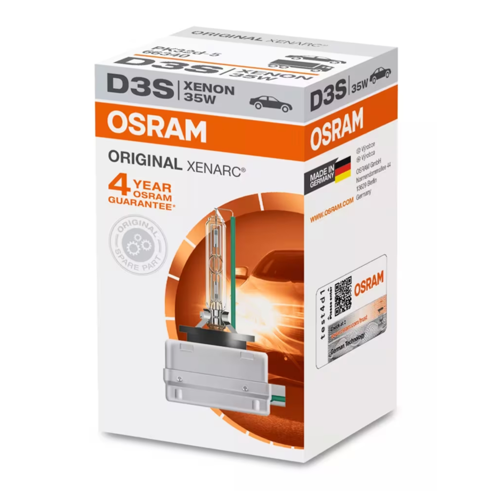 Lâmpada Osram Xenon Original Xenarc 66340 HBI D3S 35w 4300k Garantia de 4 Anos P/ Carro Caminhão
