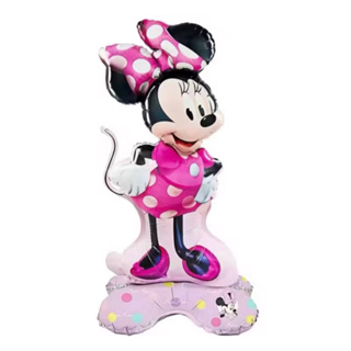 BALÃO METALIZADO CORPINHO COM BASE MINNIE 50CM -1 UNIDADE em Oferta na Shopee