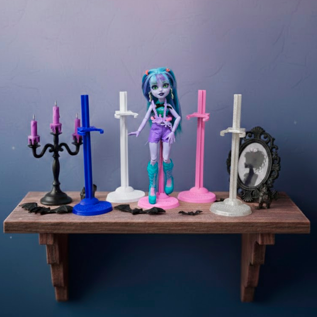 Suporte para Boneca Monster High G1 G3 com 3 Clipes Base Expositor em Oferta na Shopee