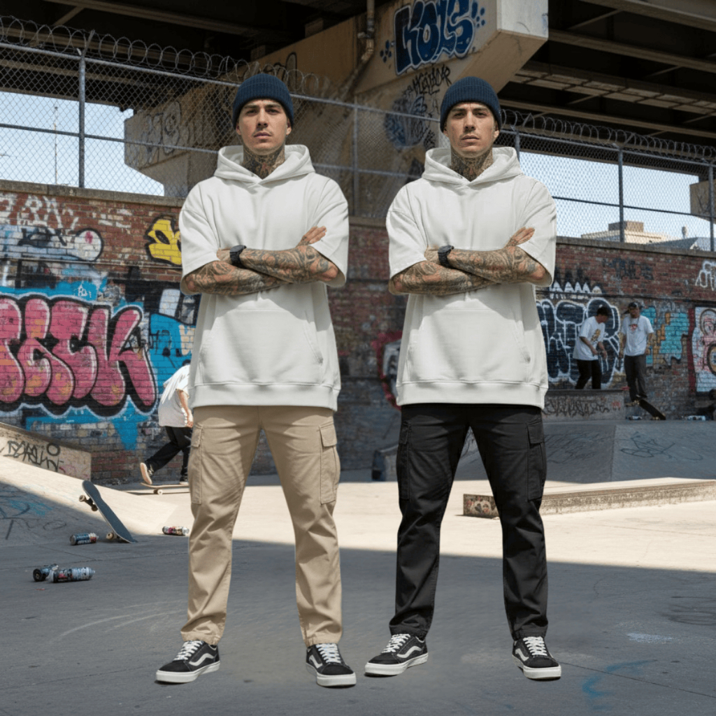 Kit 2 Calça Cargo Masculino Feminino 6 Bolsos Skate Larga Balão Cordão em Oferta na Shopee