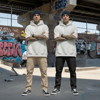 Kit 2 Calça Cargo Masculino Feminino 6 Bolsos Skate Larga Balão Cordão em Oferta na Shopee