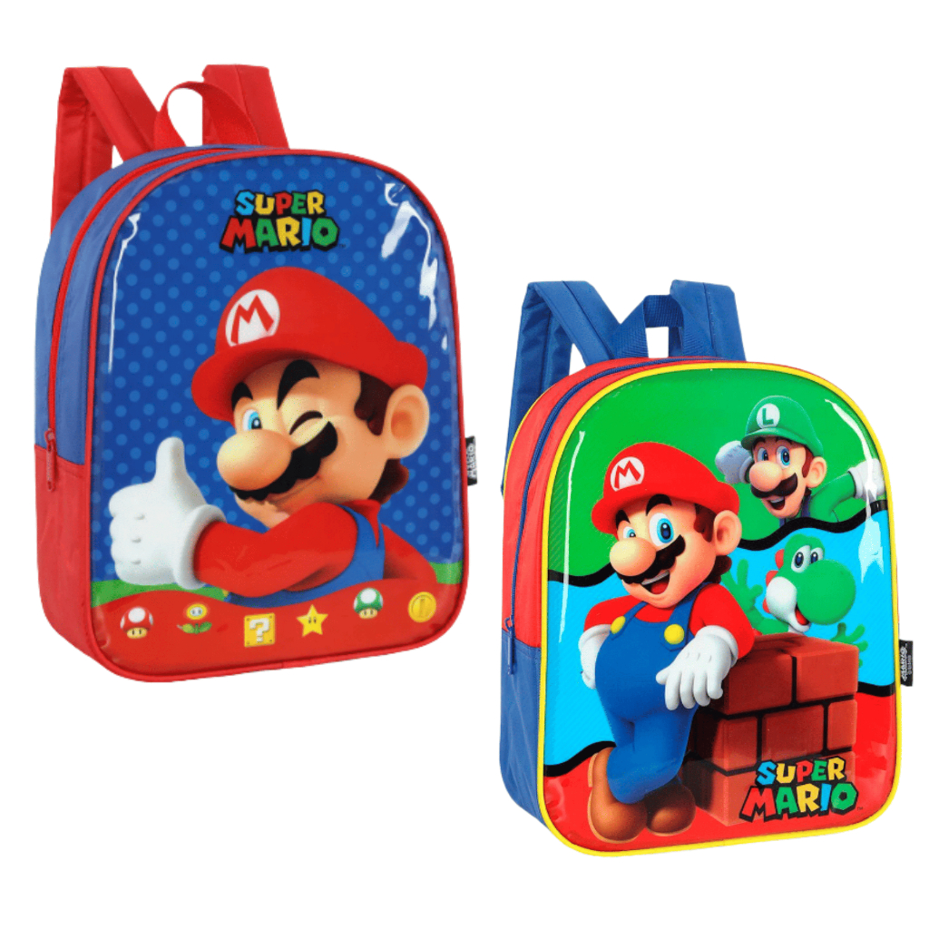 Mochila Costas Super Mario Luigi Variedade Escolar I Antil Criança Escola Game Creche — R$ 89,00 em Shopee