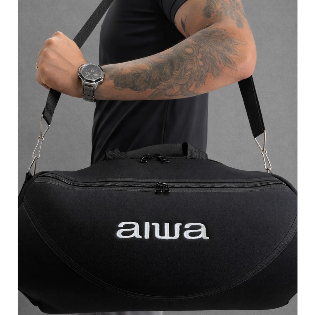 Case Bolsa  para Caixa de Som Compativel AIWA | Capa Protetora com Alça e Bolso | Transporte Seguro e Resistente Aiwa