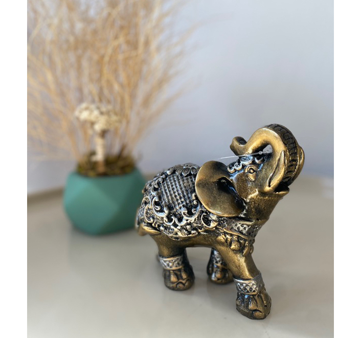 Elefante Decorativo Enfeite para Casa Decoração Casa Luxo Estatueta Estante em Oferta na Shopee