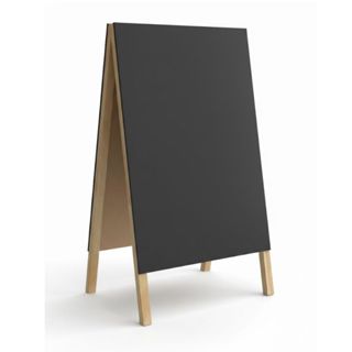 Cavalete Calçada Lousa Cavalete  Restaurante Cardápio Propaganda Dupla Face 50x45 cm Gv Office em Oferta na Shopee