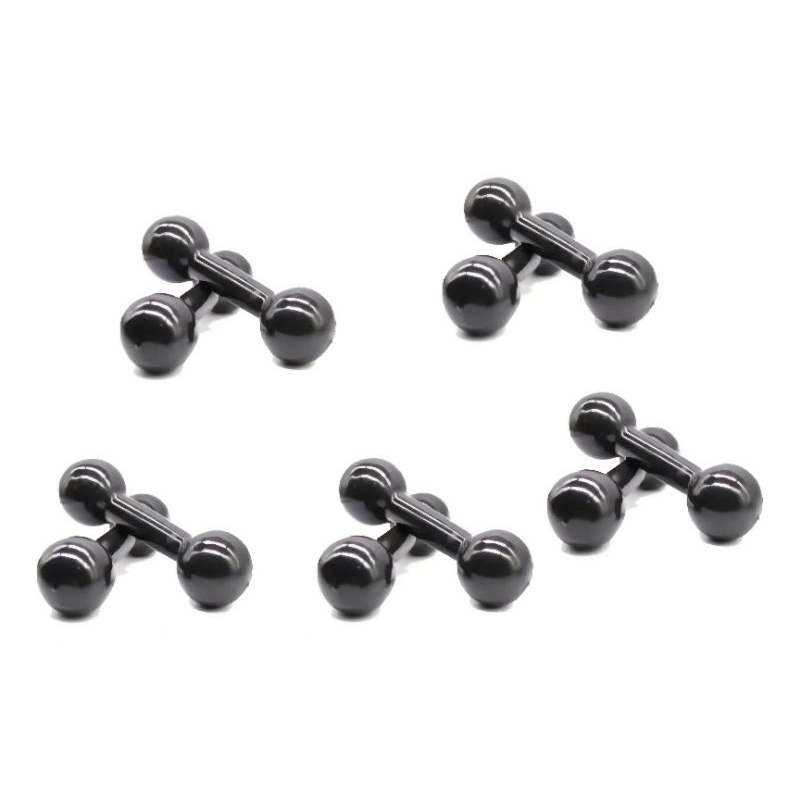 Par Halter Emborrachado - 1 a 5 Kg  Treino em casa Crossfit Musculação Peso Academia Fortalecimento