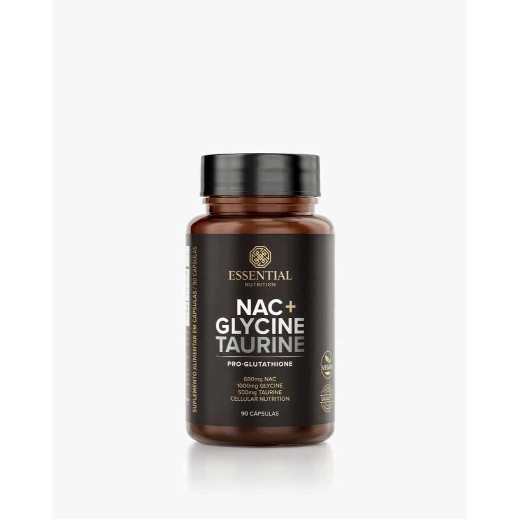 NAC Essential + Glycina e Taurina - Essential Nutrition - 90 Cápsulas