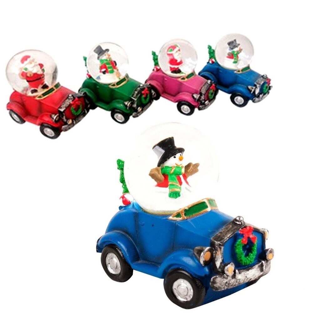 Enfeite Natal Globo de Neve Snowball Carro 9cm XS0014