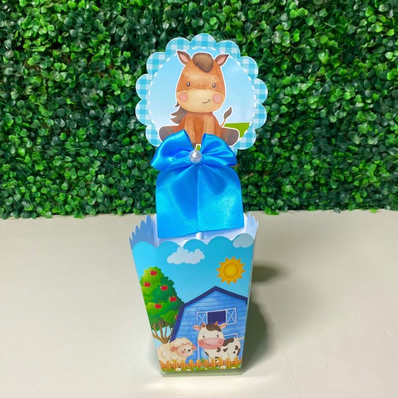 Centro de mesa cachepot Personalizadas FAZENDINHA MENINO   para Decoração de Festas/ Lembrancinhas-/ festa infantil/