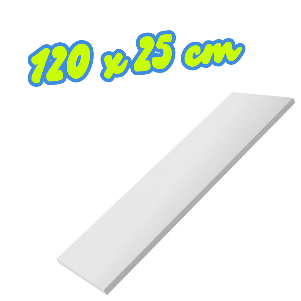 Prateleira Decorativa MDF 120x25 cm – Acabamento Premium para Sala, Quarto e Escritório 15mm em Oferta na Shopee