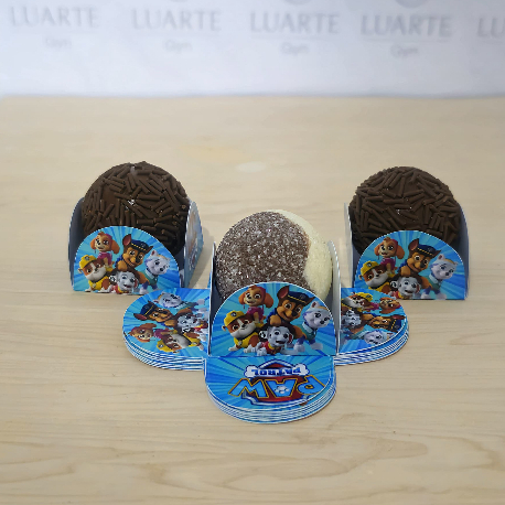 Forminhas de Docinhos 4 Pétalas Brigadeiro PATRULHA CANINA | Festa Infantil Personalizada