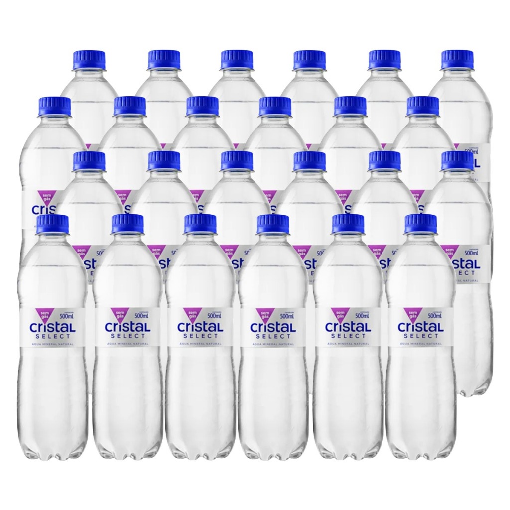 Água Mineral Natural Cristal Sem Gás 500 Ml escolha seu  Pack