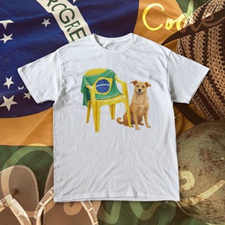 Camiseta Feminina Cachorro T-Shirt Estilo Moda Casual Aesthetic Vibes em Algodão em Oferta na Shopee