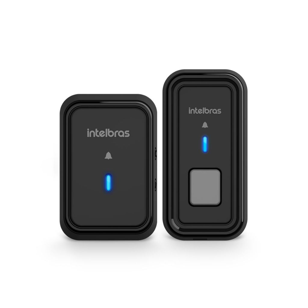 Campainha Eletronica Sem Fio Intelbras Plug & Play Cib101 Com Bateria -  Preto