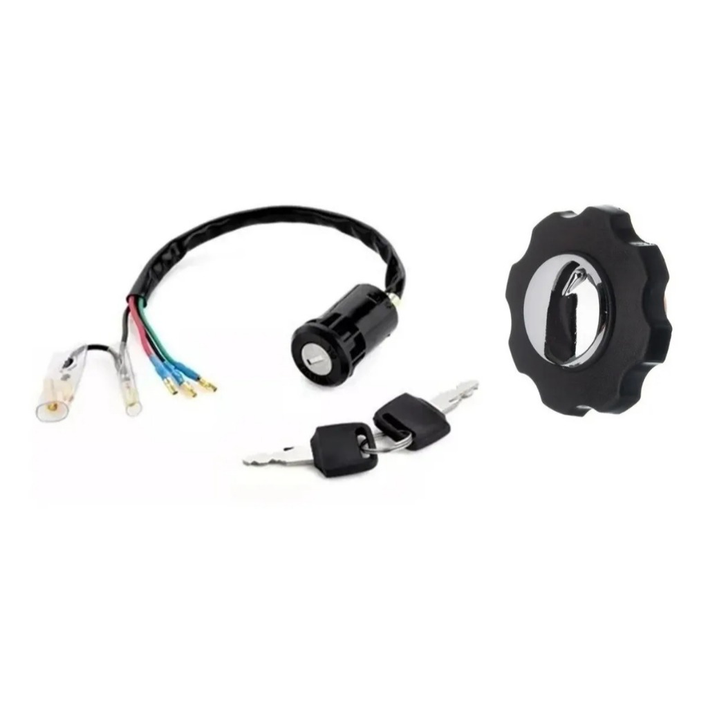 Chave Ignição + Tampa Tanque Cromada Cg 125 Ml Today 83 A 94