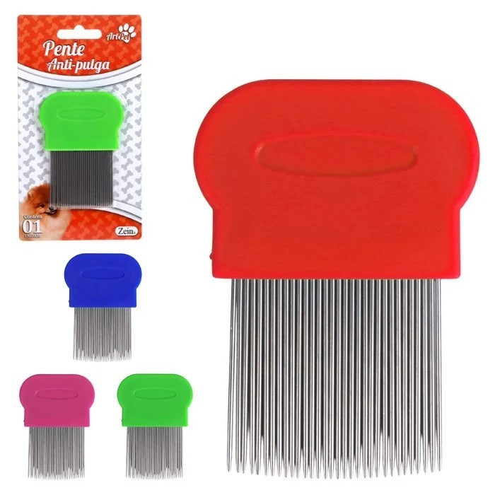 Pente Anti-pulga ideal para seu pet de pequeno e médio porte em Oferta na Shopee