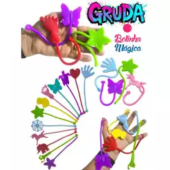 60 Unid Geleca Gruda Para Kit Festa Brinquedo Infantil Prenda