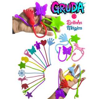 60 Unid Geleca Gruda Para Kit Festa Brinquedo Infantil Prenda em Oferta na Shopee