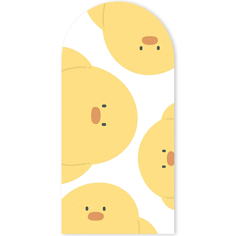 Capa Painel Romano  Patinho Amarelinho Cute Festa Infantil Decoração 1,5 x 2m  Sublimado Veste Fácil